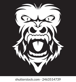 Gorilla head symbol logo icon,design vector illustration template