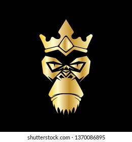 gorilla head vector logo