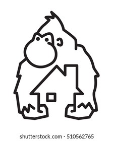 gorilla house logo
