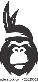 Gorilla icon with eps 10