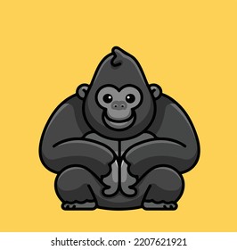 A gorilla icon with eps 10