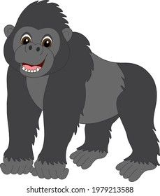 Gorilla icon. Isolated vector, transparent illustration graphic design