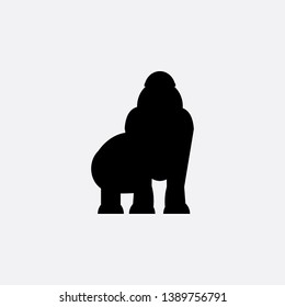 gorilla icon sign signifier vector