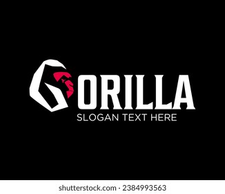  gorilla idea vector logo design