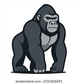 Eine Gorilla-Illustration, Vektorkunstdesign