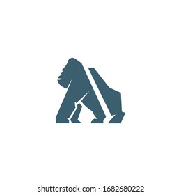 gorilla image vector illustration logo