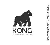 Gorilla and king kong logo design template