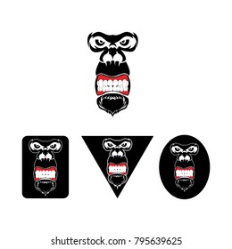 gorilla logo animal
