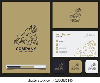 gorilla logo and business card