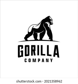 Gorilla logo with a classic and masculine design style