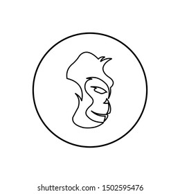 Gorilla Logo Design, icon, Vector, illustration