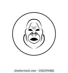 Gorilla Logo Design, icon, Vector, illustration