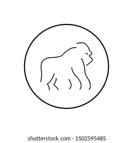 Gorilla Logo Design, icon, Vector, illustration