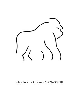 Gorilla Logo Design, icon, Vector, illustration