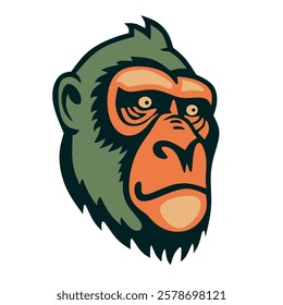 Gorilla logo design minimalist and elegant