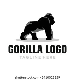 Gorilla Logo Design. Simple and Modern. Vector illustration