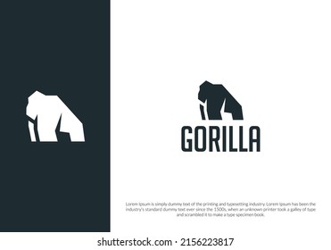 Gorilla Logo Design. Logo Template