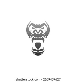 Gorilla logo design vector icon template illustration