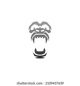 Gorilla logo design vector icon template illustration