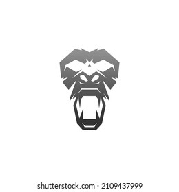 Gorilla logo design vector icon template illustration