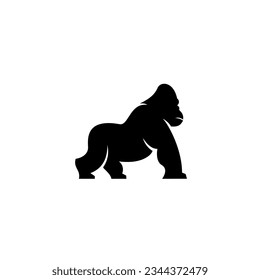 Gorilla Logo Design Vector Template. Modern Design. Flat Logo. Gorilla Icon.