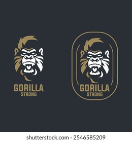 Modelo de vetor de design de logotipo Gorilla