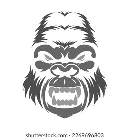Gorilla logo icon design illustration