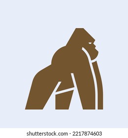 Gorilla Logo. Icon design. Template elements