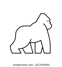 Gorilla Logo. Symboldesign. Vorlagenelemente