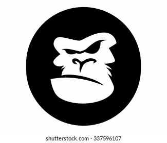 Gorilla Logo Icon Vector