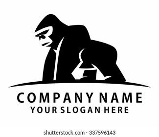 Gorilla Logo Icon Vector