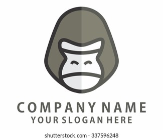 Gorilla Logo Icon Vector