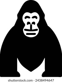 Gorilla Logo Symbol Vektor Illustration Design
