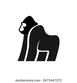 Icono del logotipo del gorila, Plantilla de diseño de Ilustración vectorial