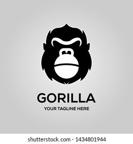 Gorilla Logo Kettlebell Symbol Emblem Illustration Stock Vector ...