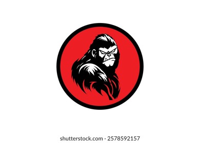 The gorilla logo is in a red circle on a white background