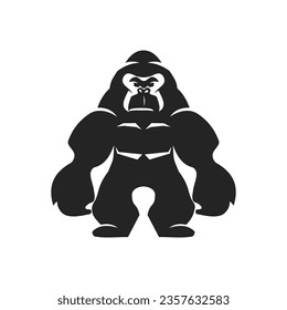 Gorilla Logo template Isolated. Brand Identity. Icon Abstract Vector graphic