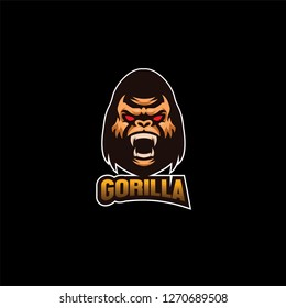 the gorilla logo that illustrates the wildness of a gorilla animal that is bold