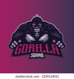 gorilla logo vector design illustration template 2.eps
