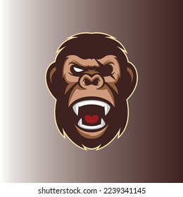 gorilla logo vector design illustration template 5.eps
