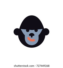 Gorilla logo. Vector illustration.