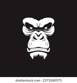 gorilla logo vector silhouette design