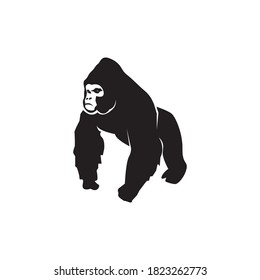 Gorilla logo vector template illustration
