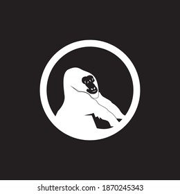 Gorilla logo vector template illustration