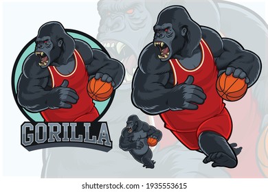 Gorilla Mascot for Basketball Team