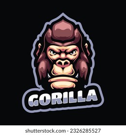 Gorilla Mascot Logo Design Logo