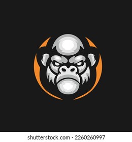 Gorilla mascot logo design template