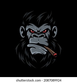 Gorilla Mascot Logo Design Templates
