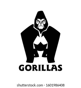 Gorilla mascot Logo Design Vector Illustration