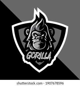 Gorilla Mascot Logo Esport Gaming
